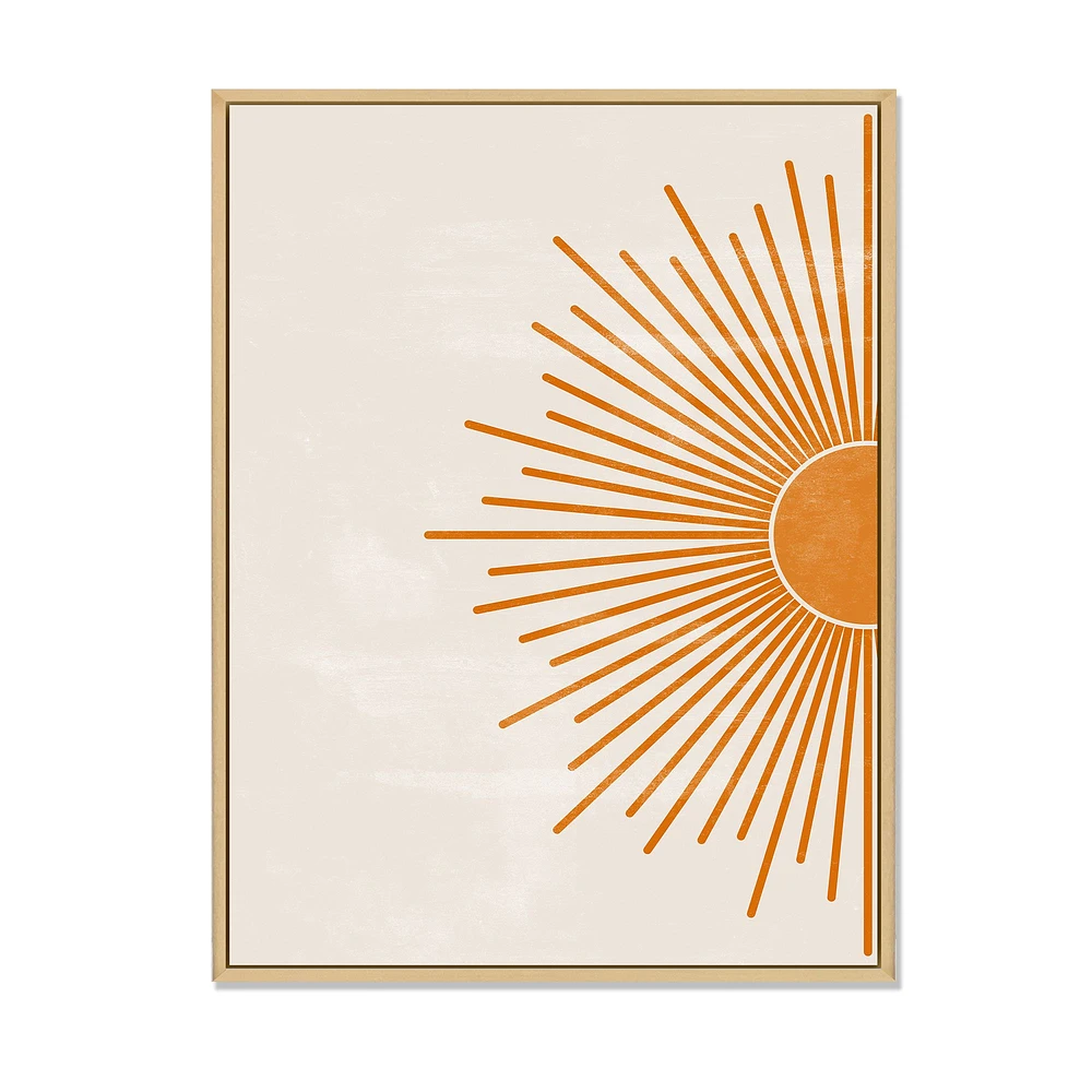 Toile imprimée « Orange Sun Print I »