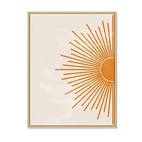 Toile imprimée « Orange Sun Print I »