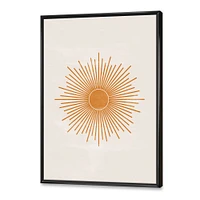 Orange Sun Print II  Wall Art