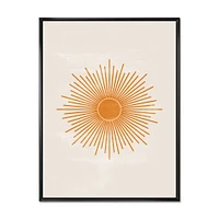 Orange Sun Print II  Wall Art