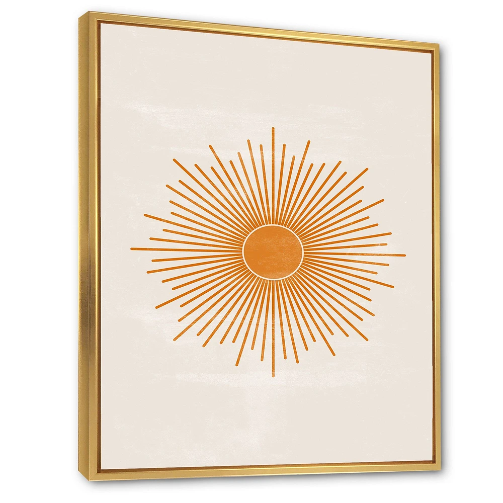 Orange Sun Print II  Wall Art