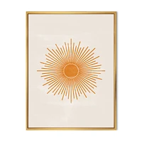 Toile « Orange Sun Print II »