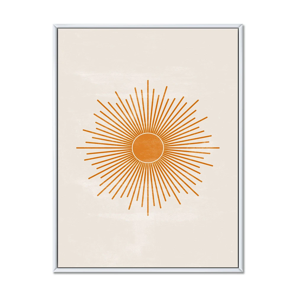 Toile « Orange Sun Print II »