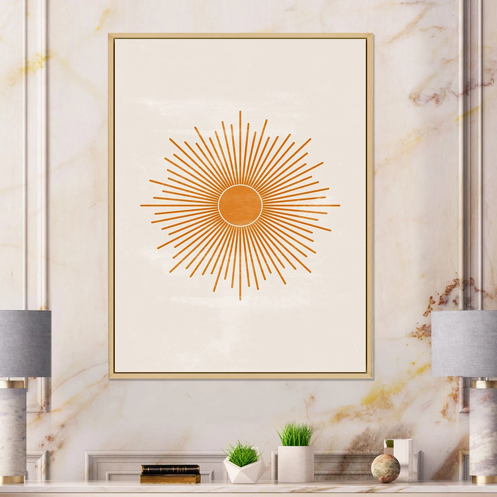 Orange Sun Print II  Wall Art