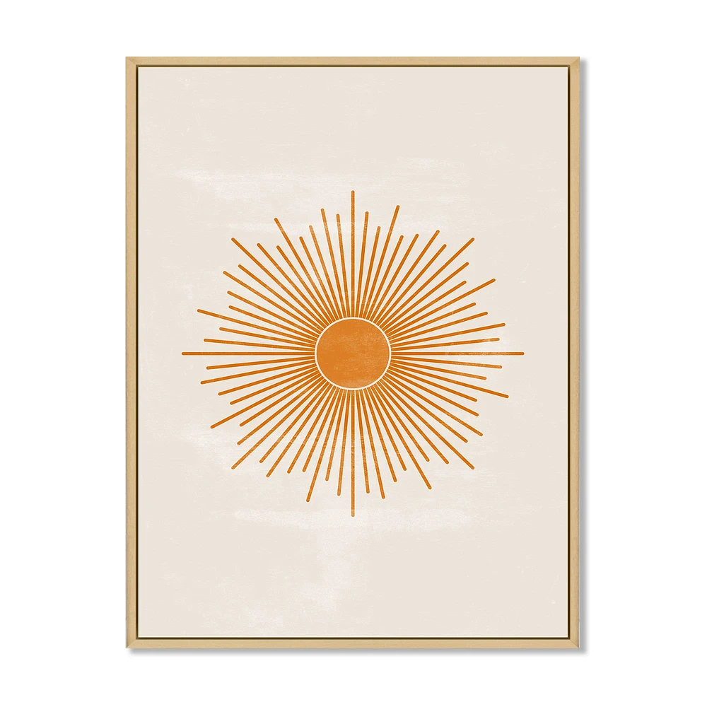 Toile « Orange Sun Print II »