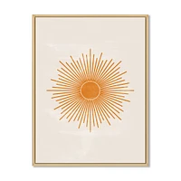 Toile « Orange Sun Print II »