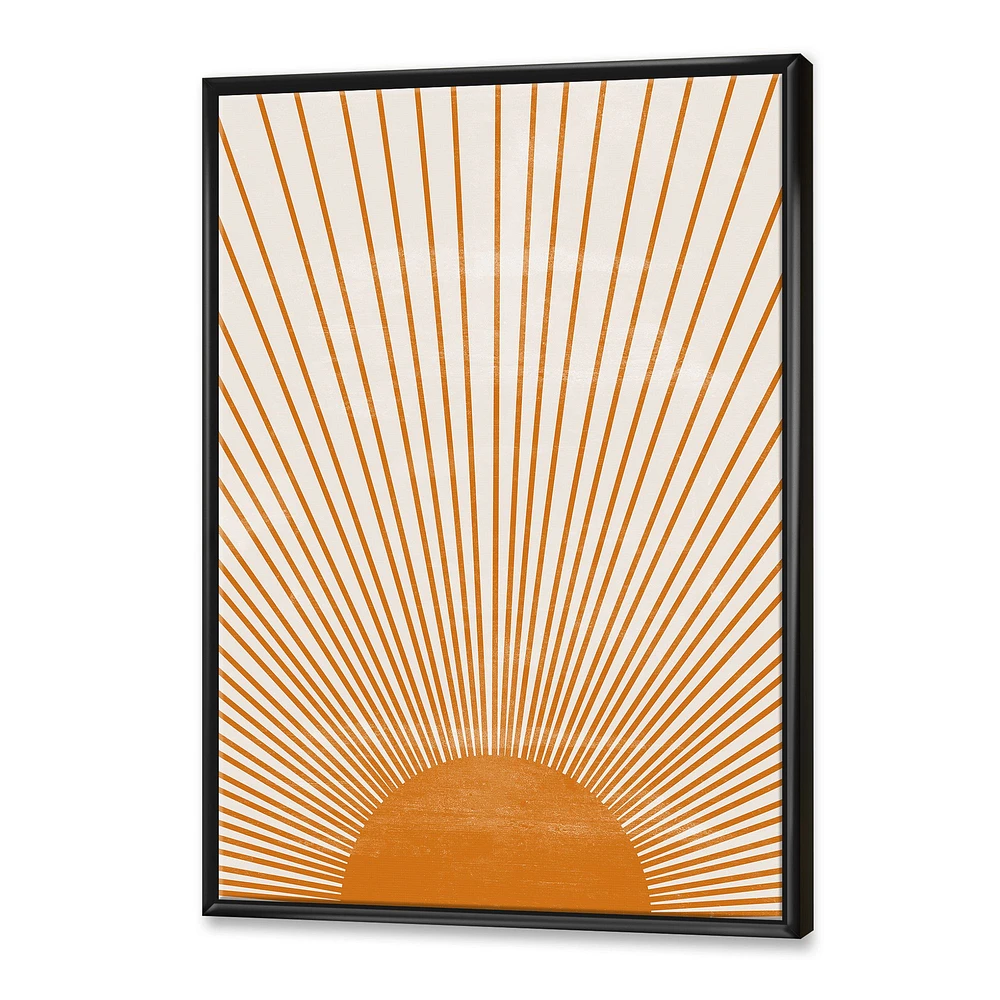 Toile « Orange Sun Print III »