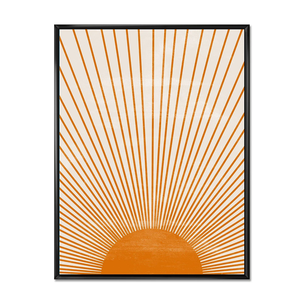 Toile « Orange Sun Print III »