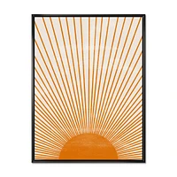 Toile « Orange Sun Print III »