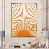 Toile « Orange Sun Print III »