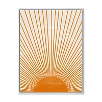 Toile « Orange Sun Print III »