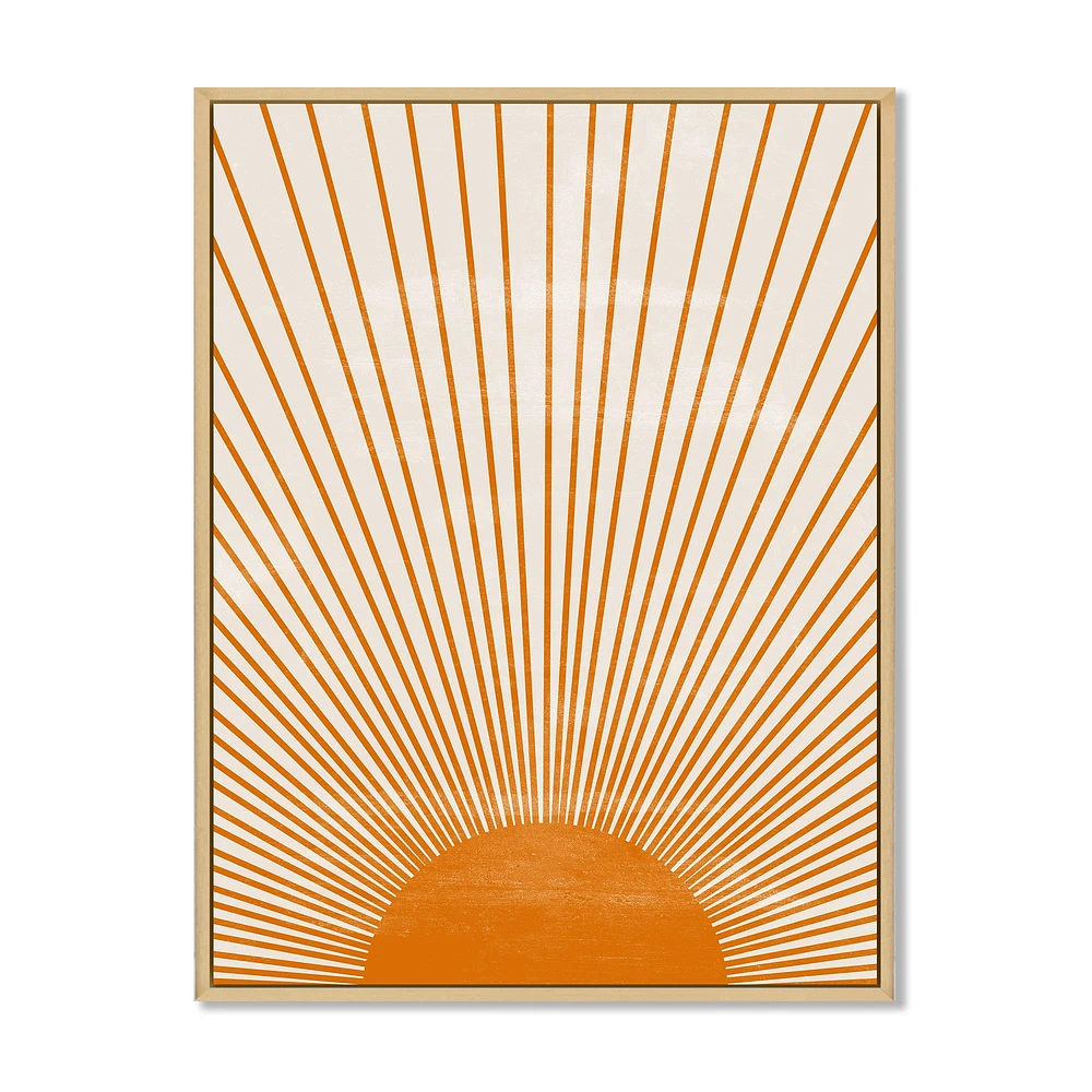 Toile « Orange Sun Print III »