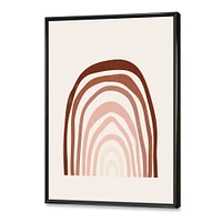 Terracotta Minimalist Boho Rainbow I  Wall Art