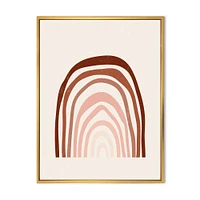 Terracotta Minimalist Boho Rainbow I  Wall Art