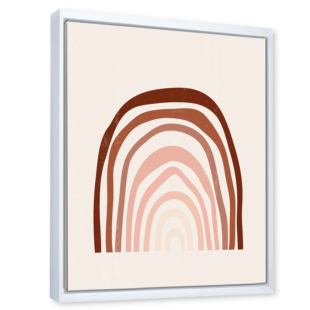 Terracotta Minimalist Boho Rainbow I  Wall Art