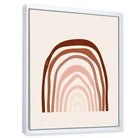 Terracotta Minimalist Boho Rainbow I  Wall Art