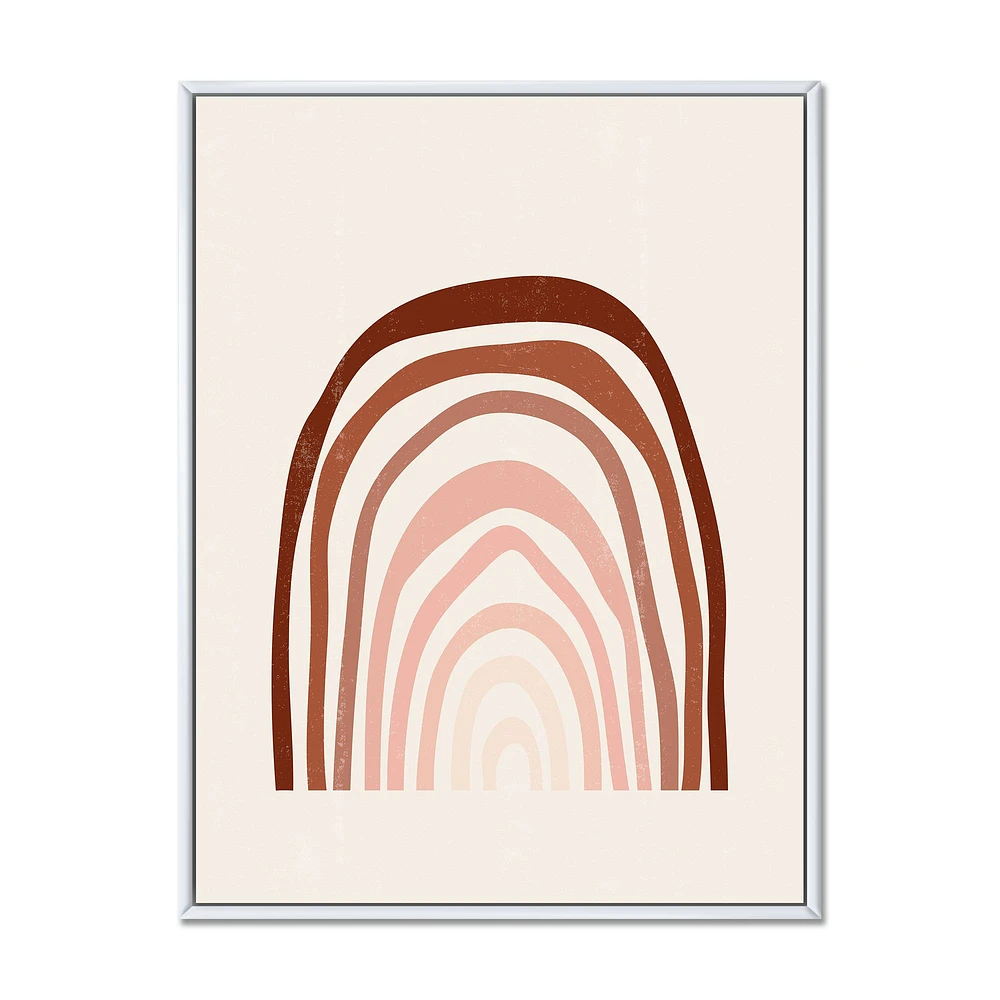 Terracotta Minimalist Boho Rainbow I  Wall Art