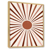 Geometric Radiant Sun  Canvas Wall Art