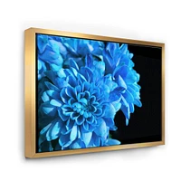 Detail of Blue Flowers on Black I  Wall Art