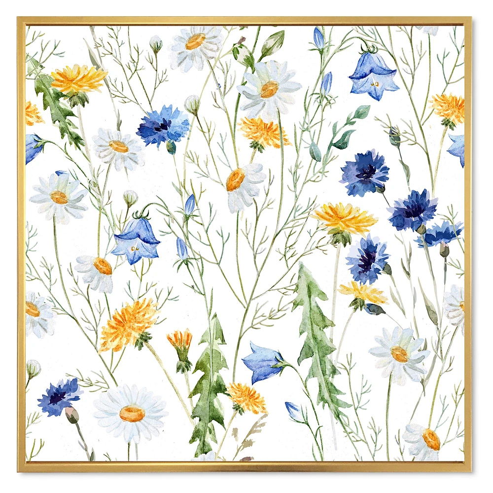 Toile « WildFlowers Chamomile and Clover Bell II