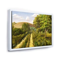 Toile « Vibrant Country Road During Summer