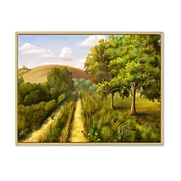 Toile « Vibrant Country Road During Summer