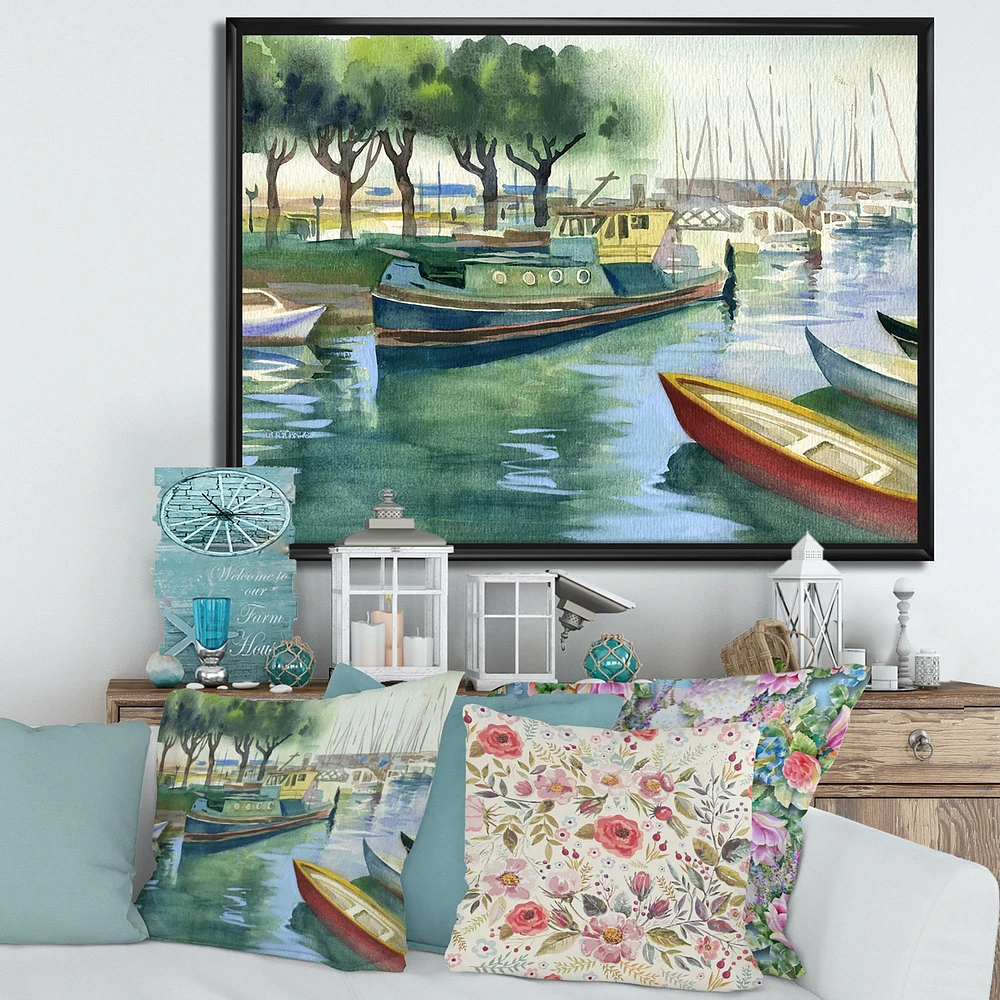 Boats Green Spring  Wall Art