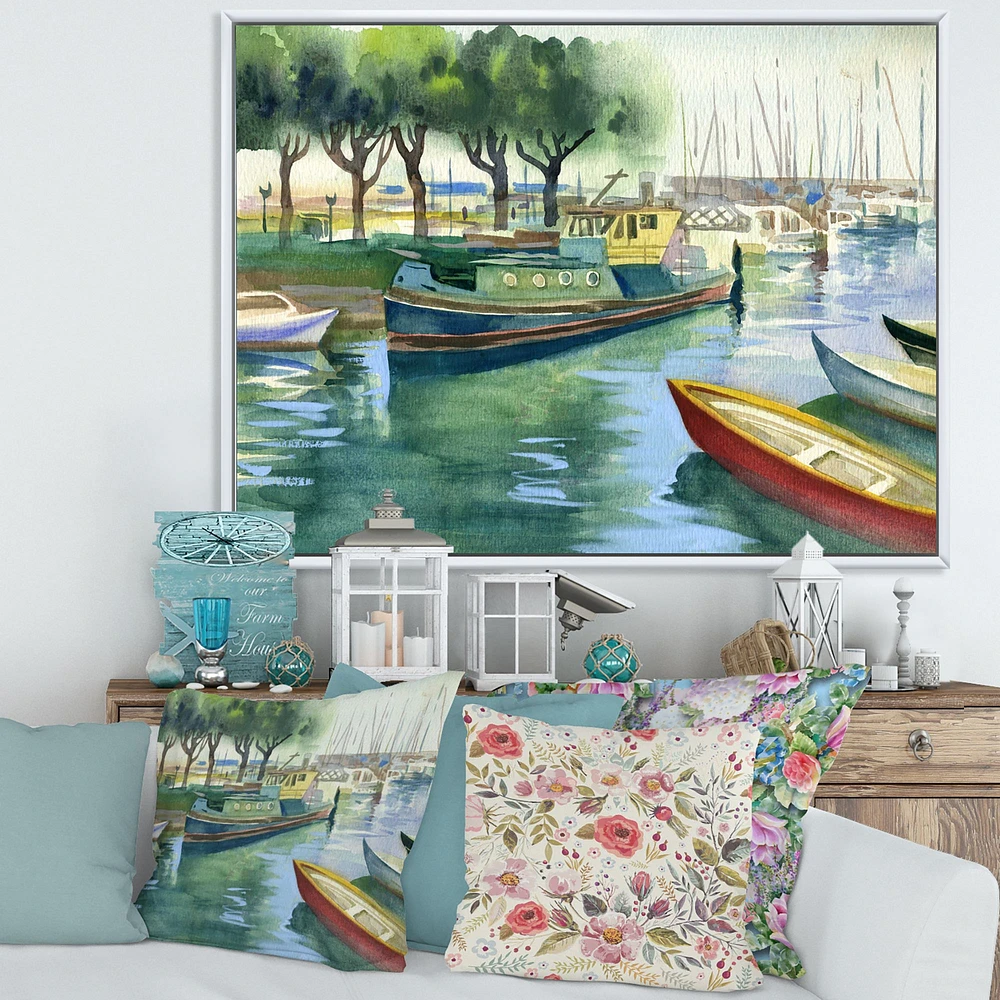 Boats Green Spring  Wall Art