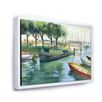 Boats Green Spring  Wall Art