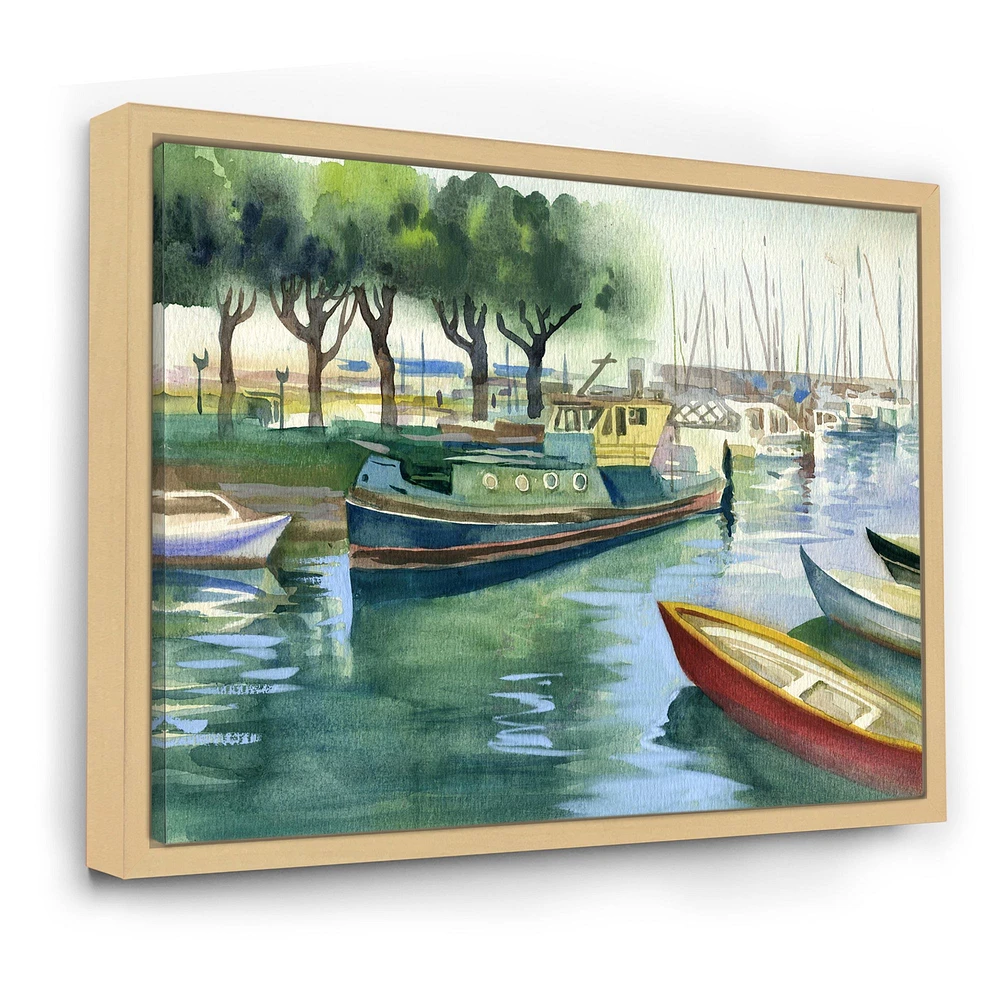 Boats Green Spring  Wall Art