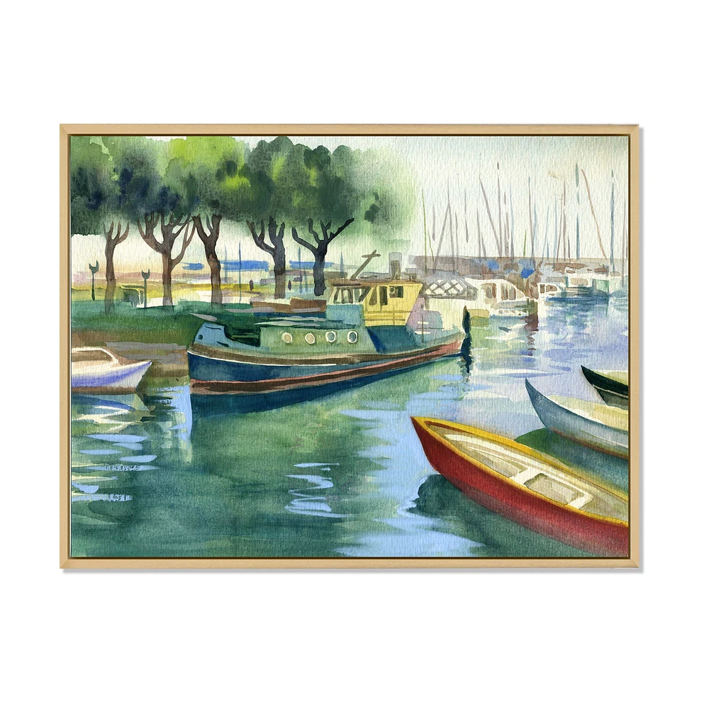 Boats Green Spring  Wall Art