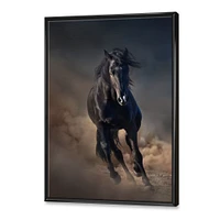 Toile « Portrait of Thoroughbred Nonius Stallion Horse I »