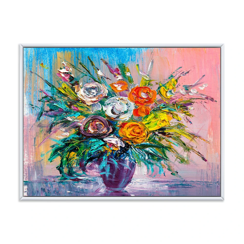 Bouquet of VIbrant Flowers  Wall Art