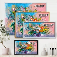 Bouquet of VIbrant Flowers  Wall Art