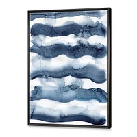 Toile imprimée « Abstract Classic Blue Waves »