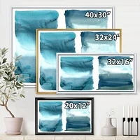 Ocean Blue Aquatic Abstract Impression I Wall Art