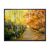 River in The Autumn Woods Wall Art