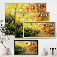 River in The Autumn Woods Wall Art