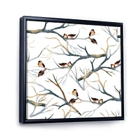 Little Birds on The Tree Branches I  Wall Art