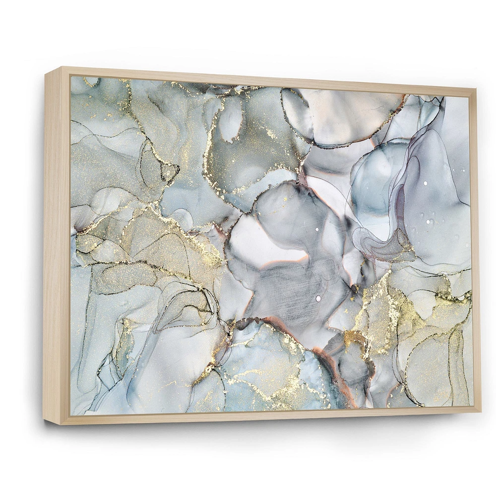 Grey Tender and Dreamy Wallpaper VII  Canvas Wall Art Print