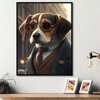 Mafia Beagle I Wall Art