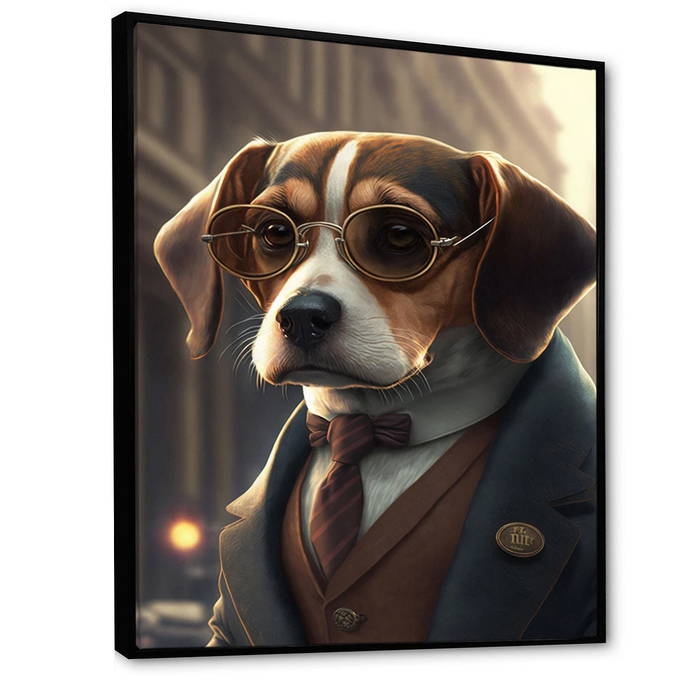 Mafia Beagle I Wall Art