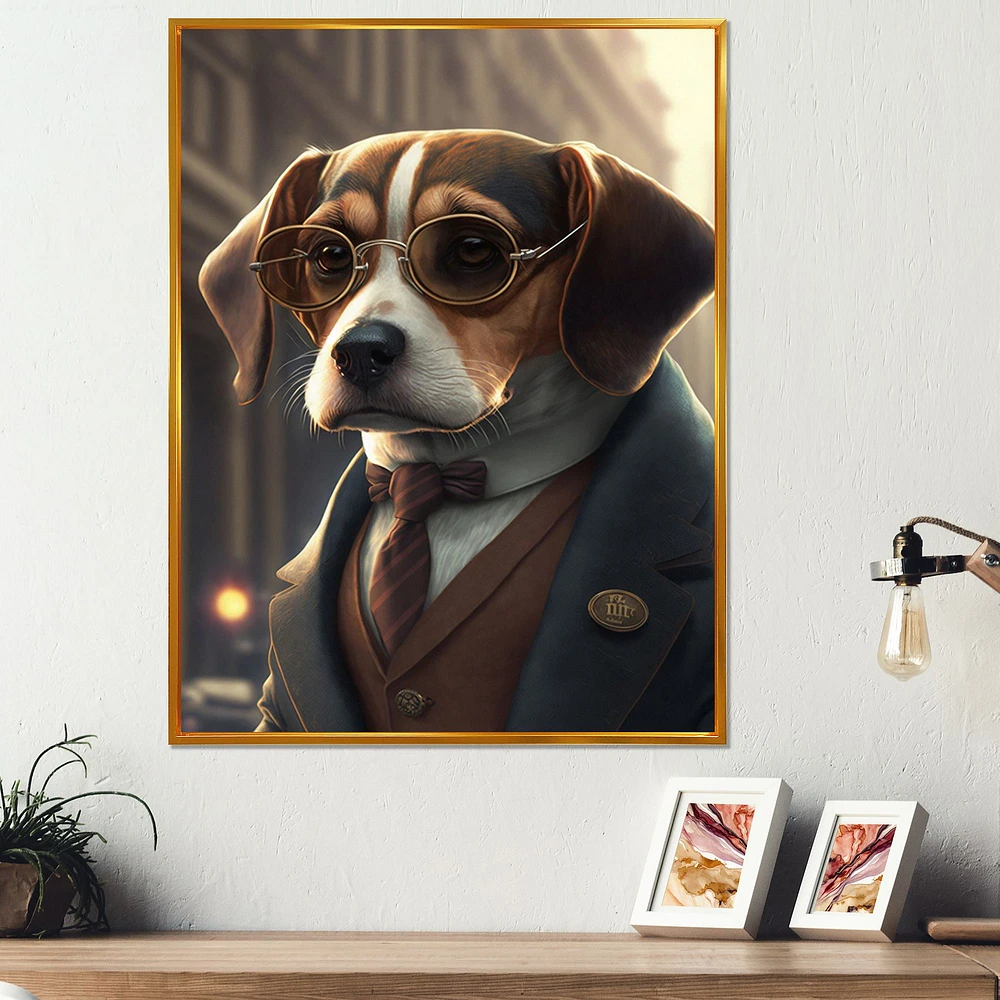 Mafia Beagle I Wall Art