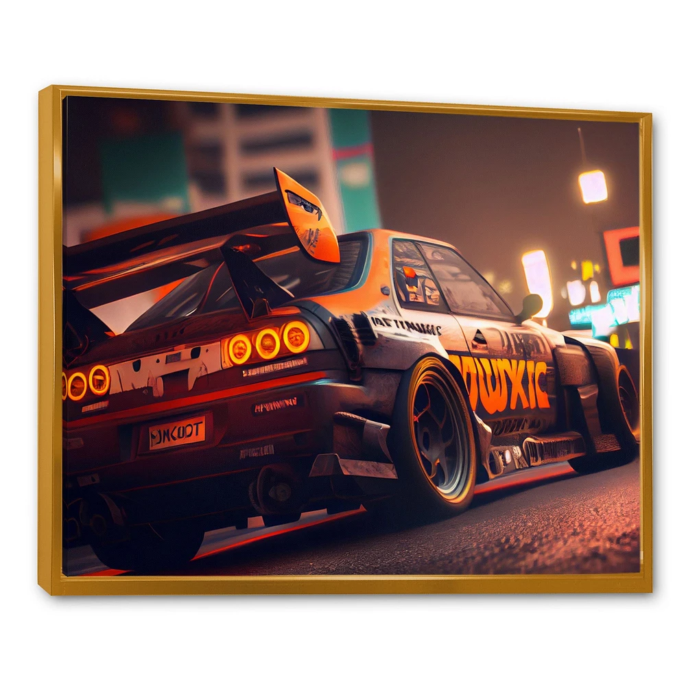 Tunning Car Drifting Tokyo V Wall Art