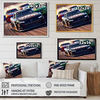 Stock Car Racing Last Lap Wall Art