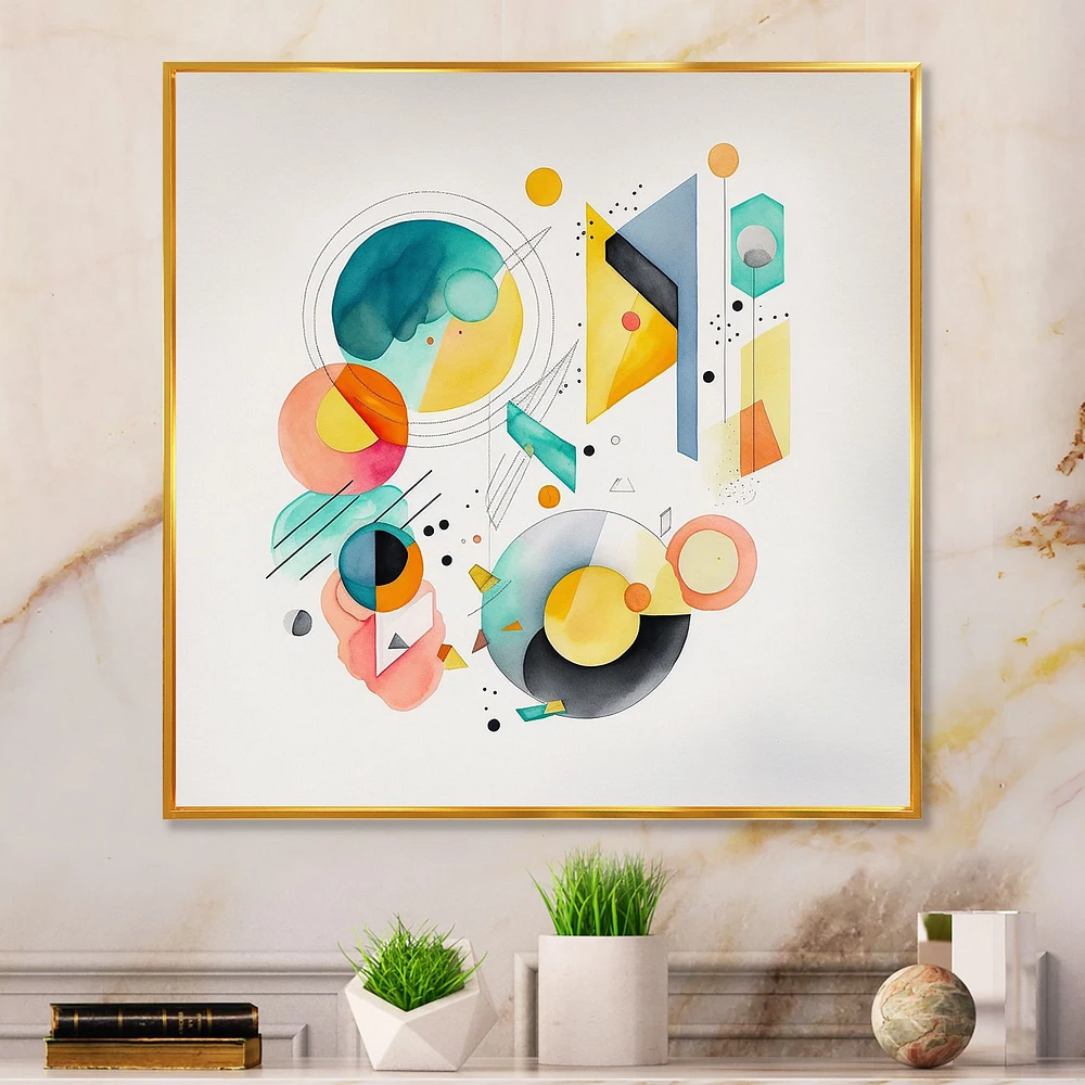 Multi-Color Circular Abstract I Wall Art