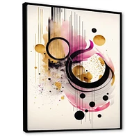 Pink Watercolor Abstract Wall Art