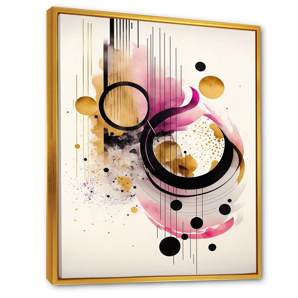 Pink Watercolor Abstract Wall Art