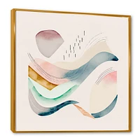 Multi-Color Pastel Waves Wall Art