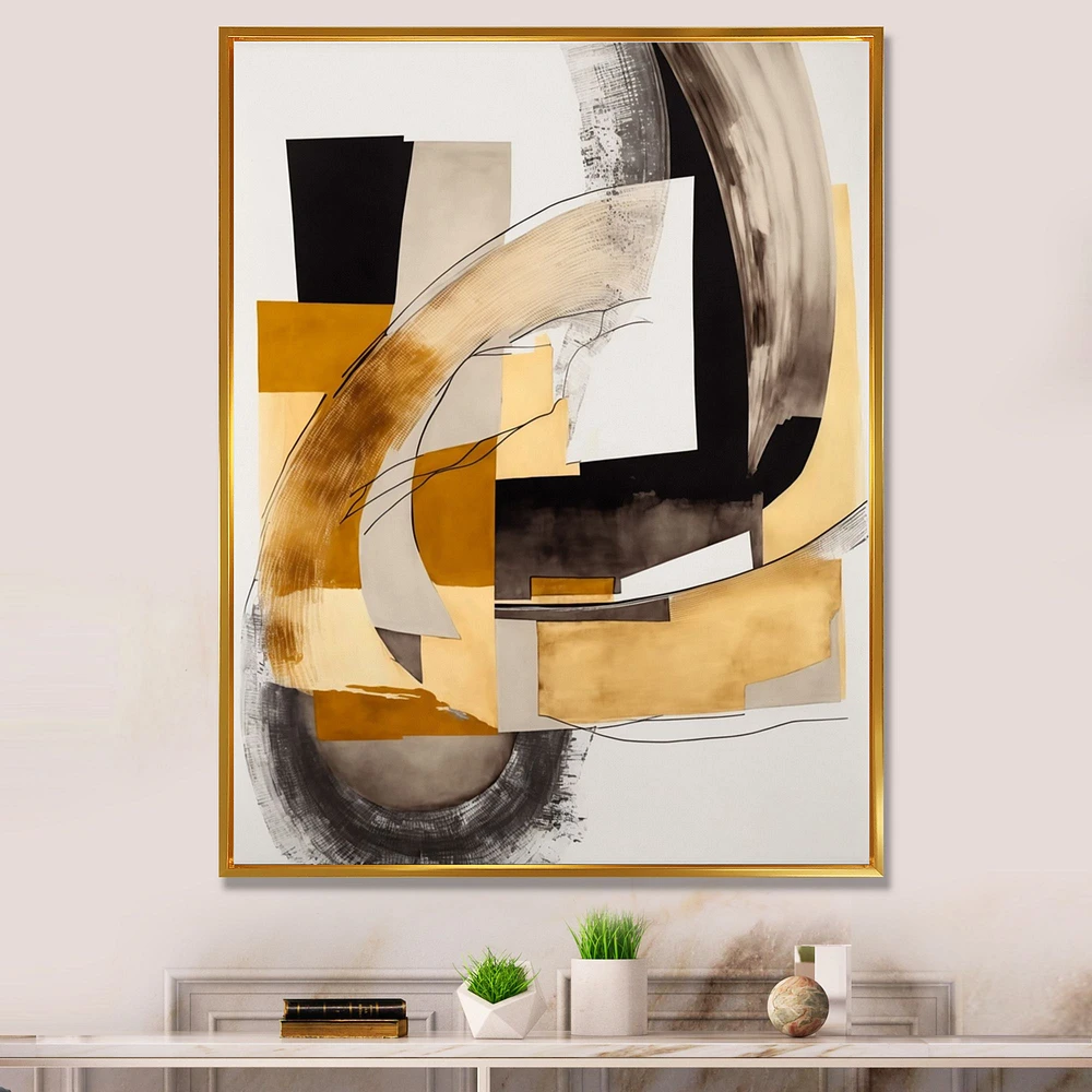 Glam Art Deco Abstract IV Wall